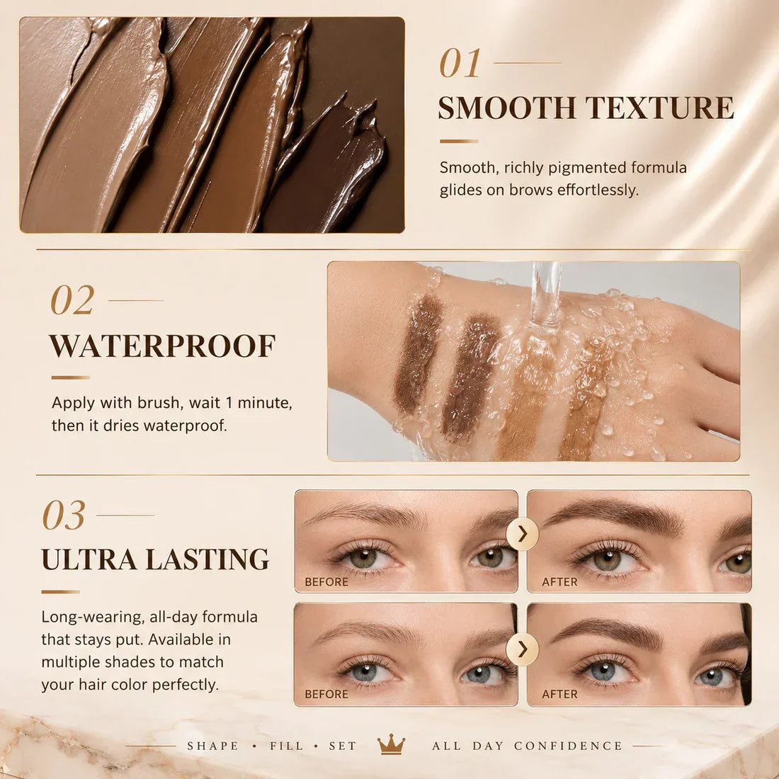 ⏳Last Day Buy 1 Get 1 Free  24H Waterproof Brow Eyebrow Gel Tint 🔥