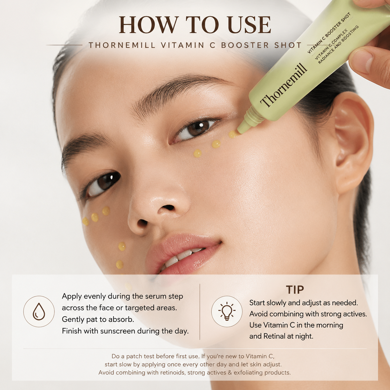 Vitamin C Booster Shot Serum – Pure Vitamin C + Glutathione Brightening Treatment for Radiant, Healthy-Looking Skin Glow, 1.01 fl oz
