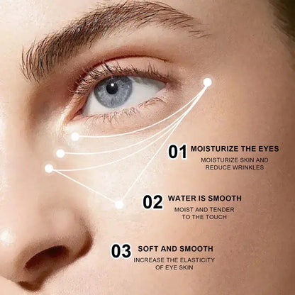 Electric Eye Cream with Caffeine & Hyaluronic Acid – Reduces Dark Circles, Firms Skin, Minimizes Fine Lines, Deeply Hydrates & Brightens, Featuring a Red Light Micro-Vibration Massage Applicator