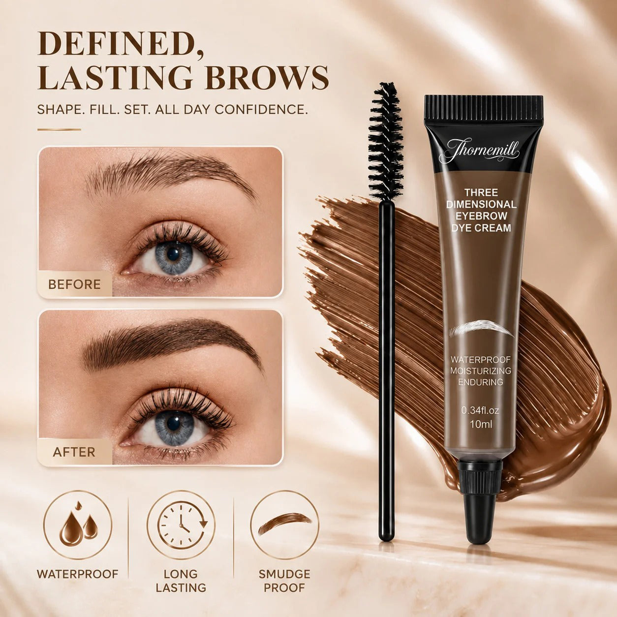 ⏳Last Day Buy 1 Get 1 Free  24H Waterproof Brow Eyebrow Gel Tint 🔥